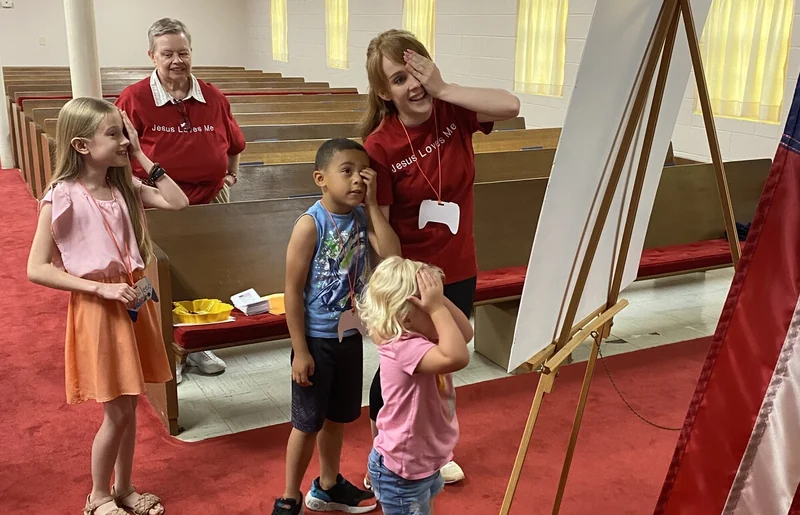 Children and adults learning together in Springdale’s sanctuary